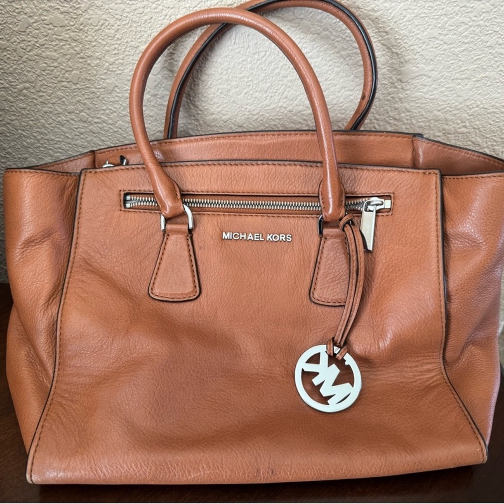 Michael Kors Brown Leather Satchel
